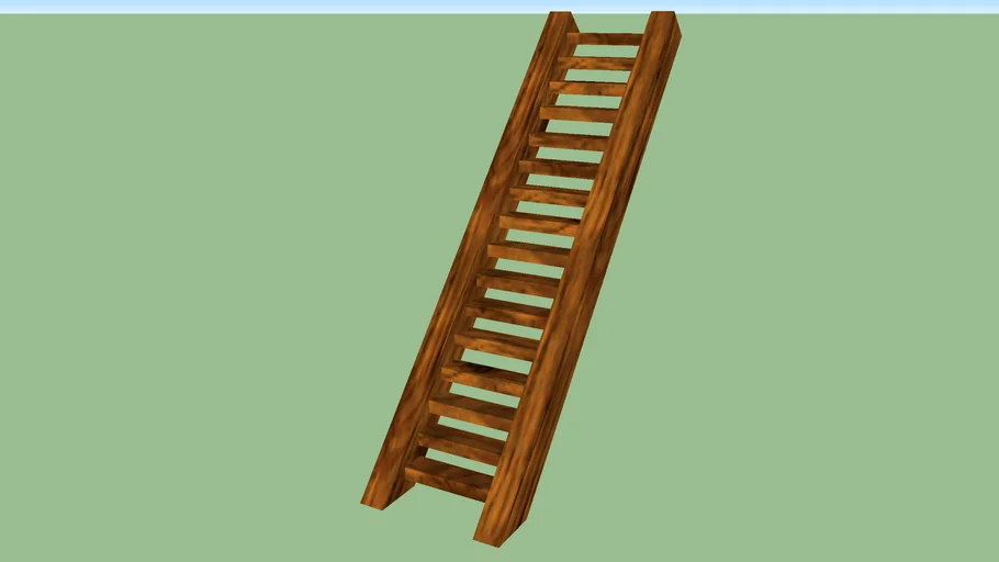 Wooden staircase