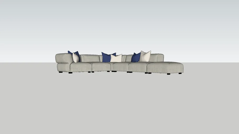 Modular L shape sofa