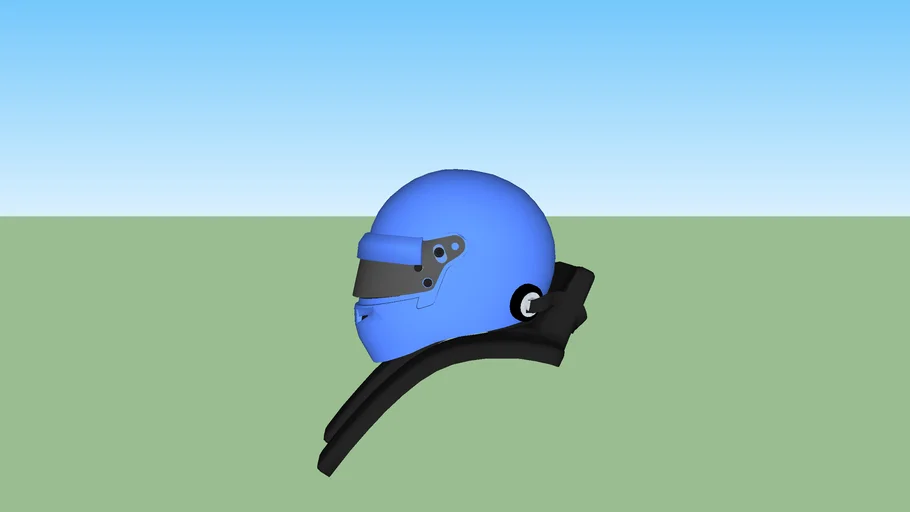 Bell HP7  Racing Helmet with HANS Device