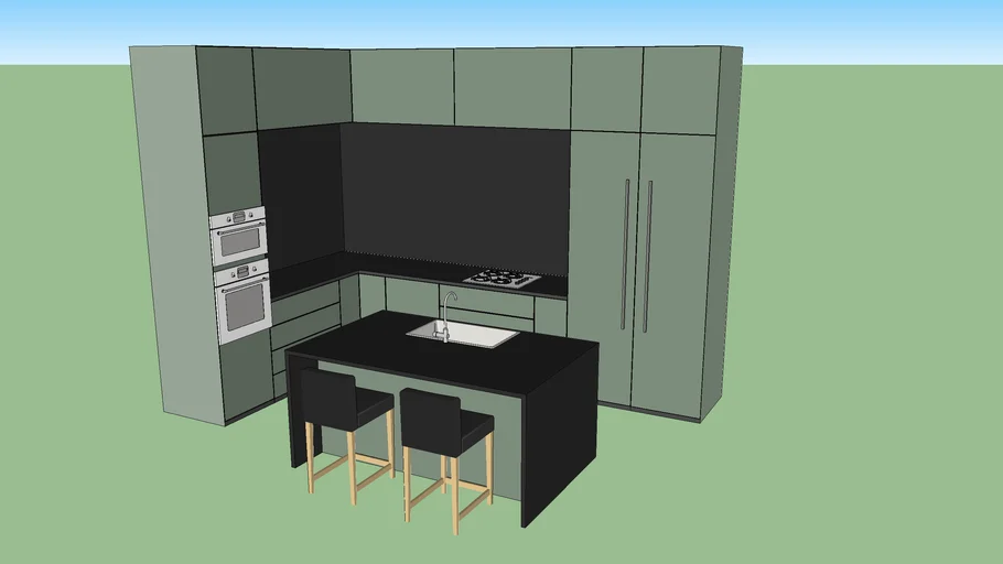 Modern kitchen corner S