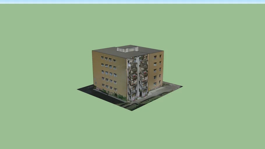 very simple flat block | 3D Warehouse
