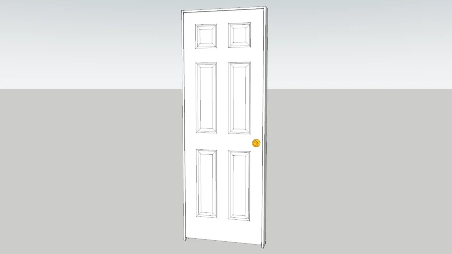 28" Six Panel Door
