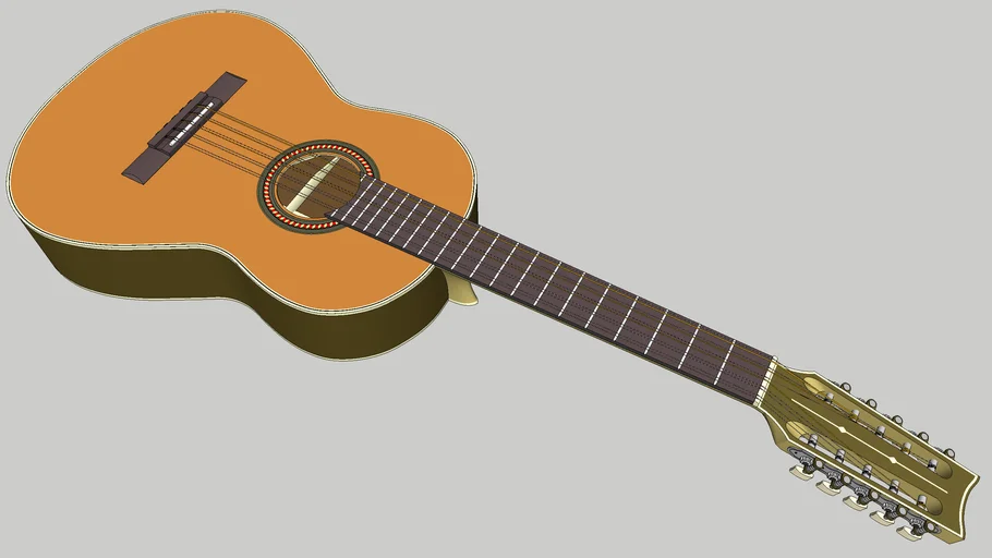 Viola caipira brasileira de 10 cordas