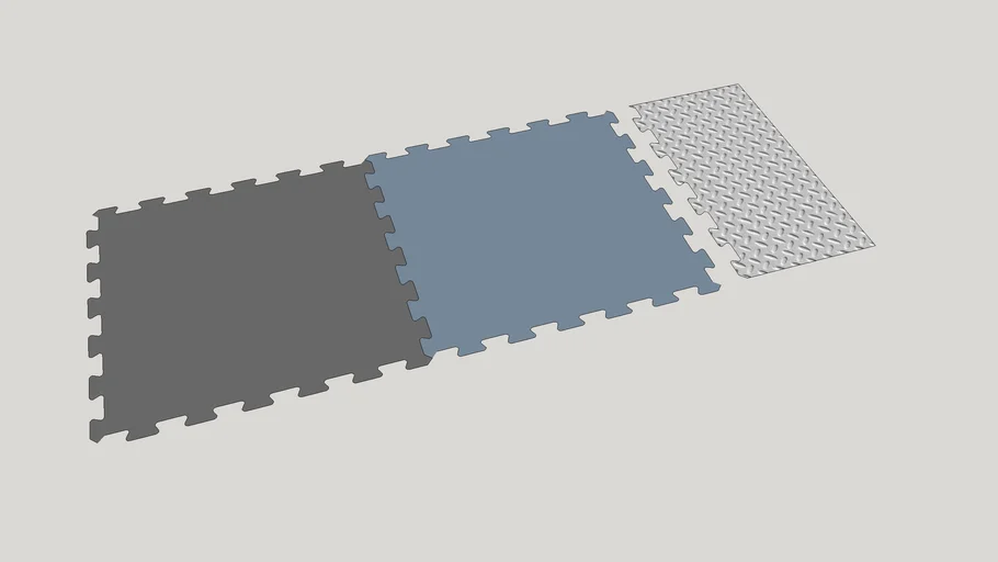 Flat 24" Interlocking Floor Tile