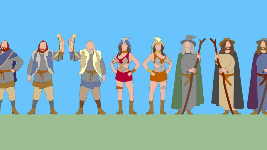 GENERICA Props: 2D Fantasy Figures