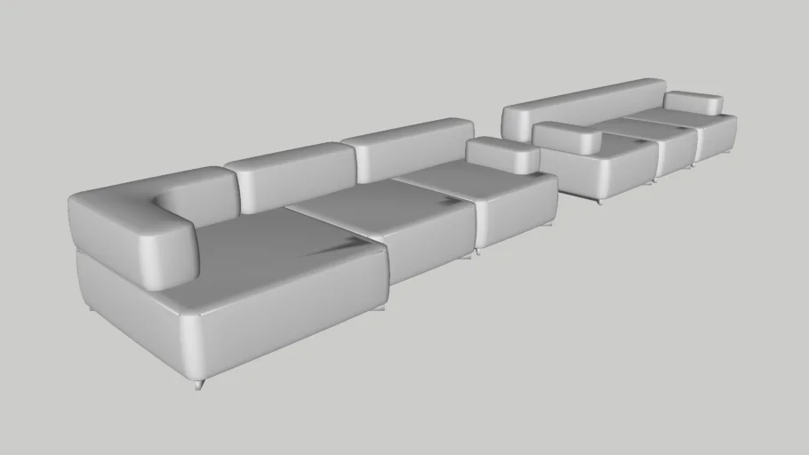 Fritz Hansen - alphabet 3-seat sofa
