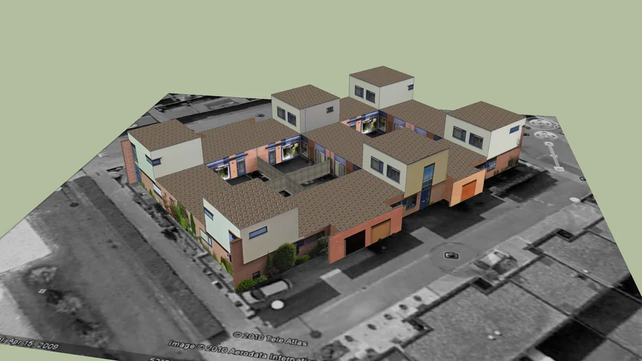 Six patio bungalows in Stadshagen, Zwolle, Netherlands.