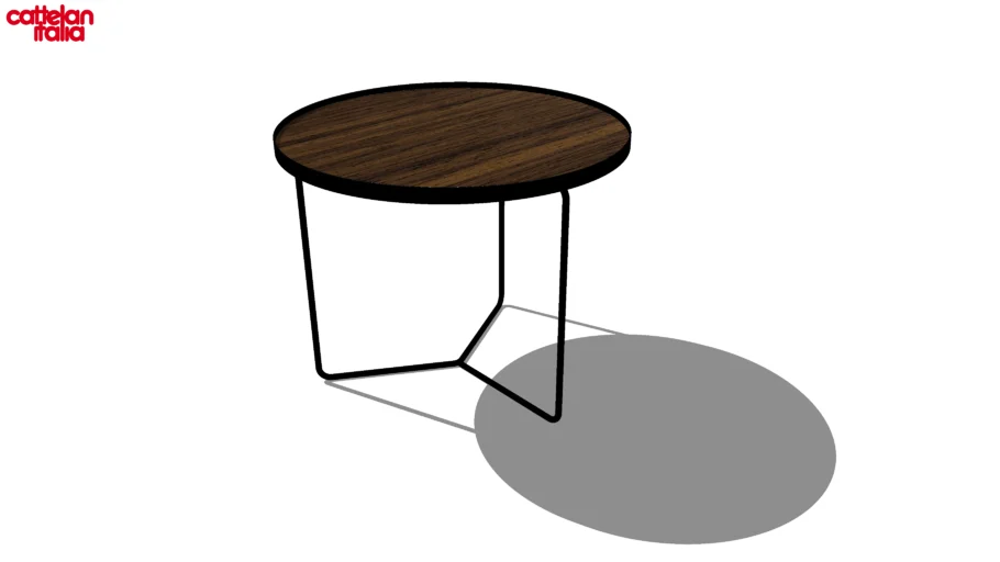 Cattelan Italia Billy Wood Side Table