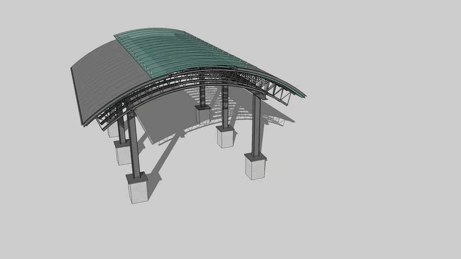 Custom Glass Entrance Canopy