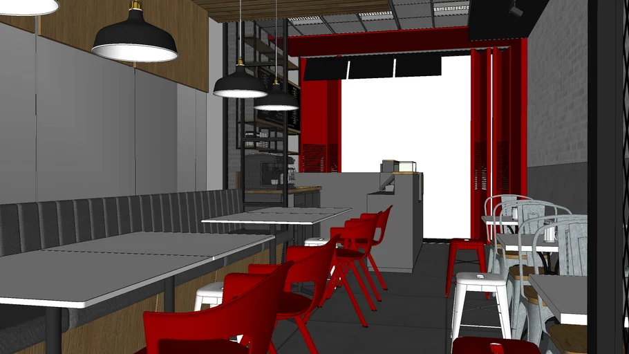 interior design, Cafe