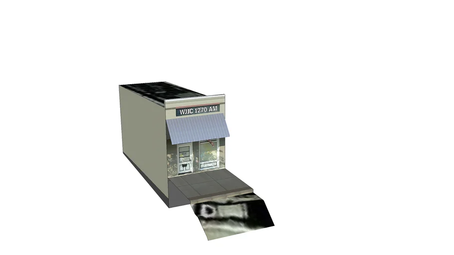 Commerce, GA Mainstreet in 3D - WJJC 1270 AM Radio Building