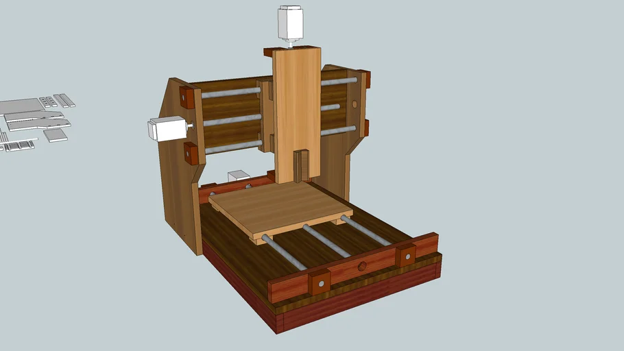 A basic Fixed Gantry CNC Machine Design (Metric)