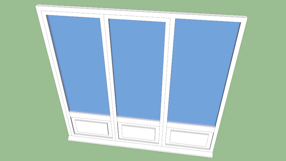 porte fenetre PVC 3 vantaux