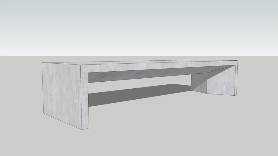 Concrete Bench #007