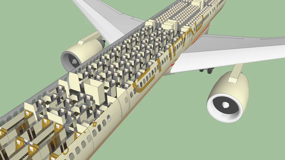 Etihad Boeing 777-300ER Cabin