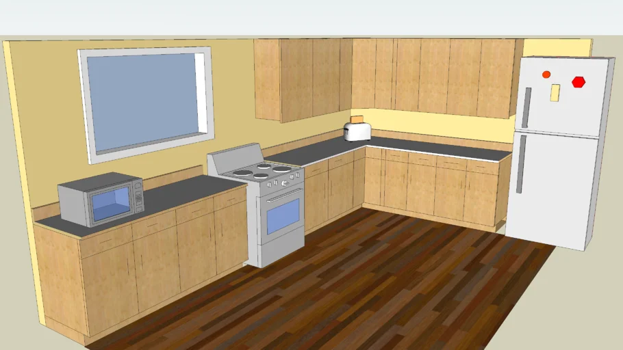 Simple Kitchen Plan | 3D Warehouse