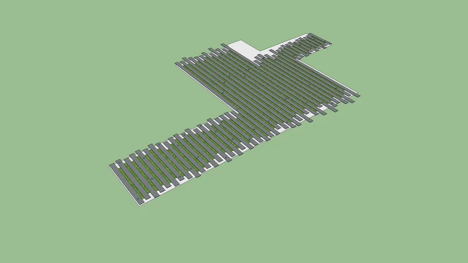 Stepping stone floor pattern