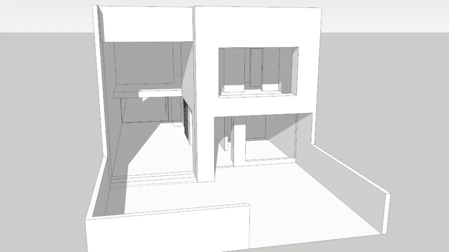 home with double height living room