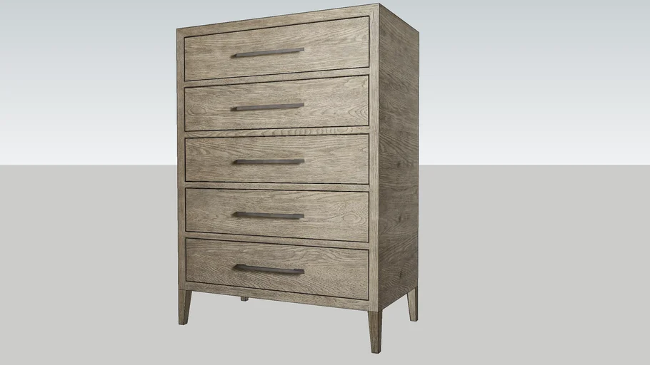 FRENCH CONTEMPORARY 5-DRAWER NARROW DRESSER from Restoration Hardware