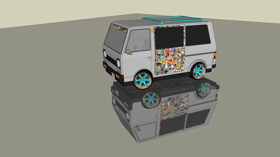 Slammed/hellaflush Suzuki Van Super Carry/Carry