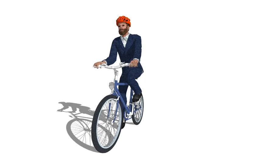 Hipster cycling