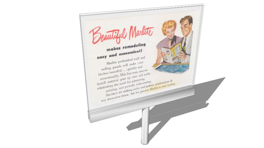 Marlite Retail Fixtures - XPUC Acrylic Sign Holder