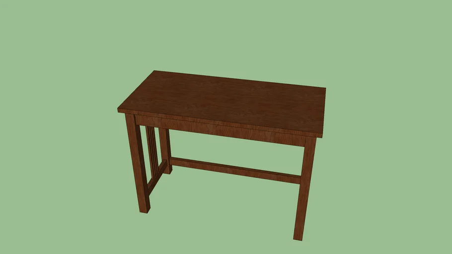 mission style hall table