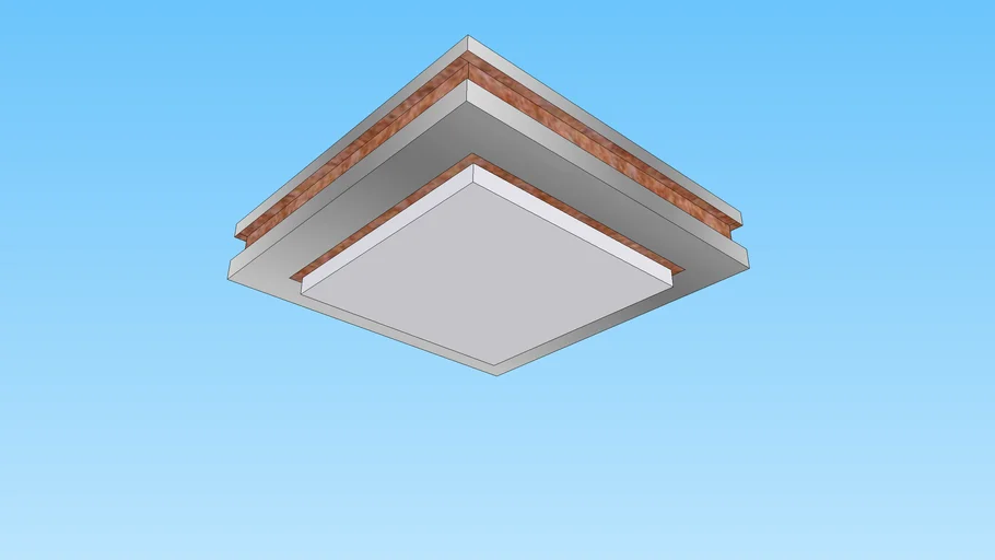 luminaria teto - plafon metal e bronze
