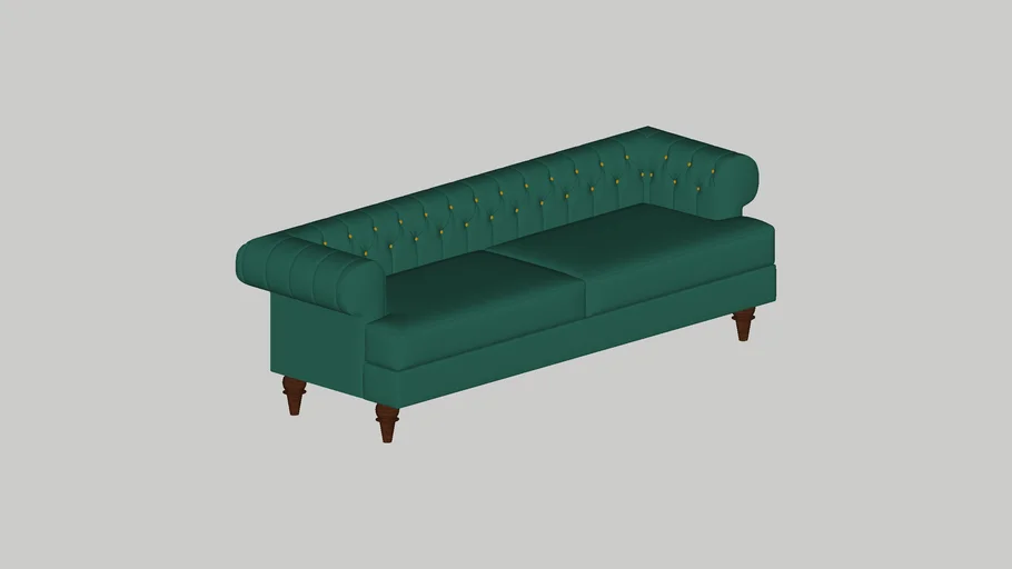 Sofa Capitone - Enscape Ready - Vintage