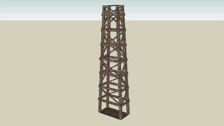 Wooden Windmill Tower