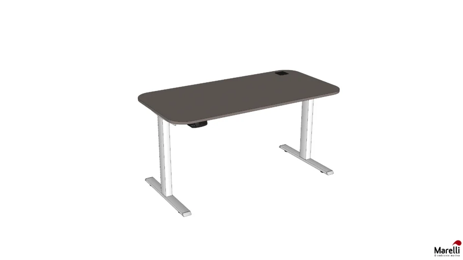 Mesa c/ Regulagem de Altura Up Slim Tampo Arredondado - Marelli (UM18B1407)
