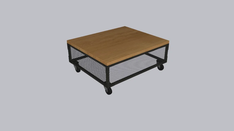 Mesa de centro estilo industrial
