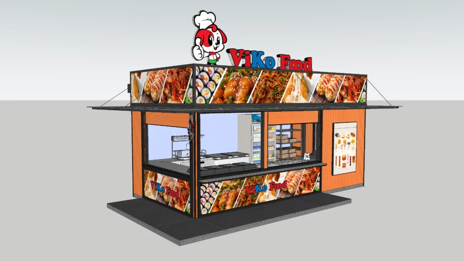 Modular fast food restaurant
