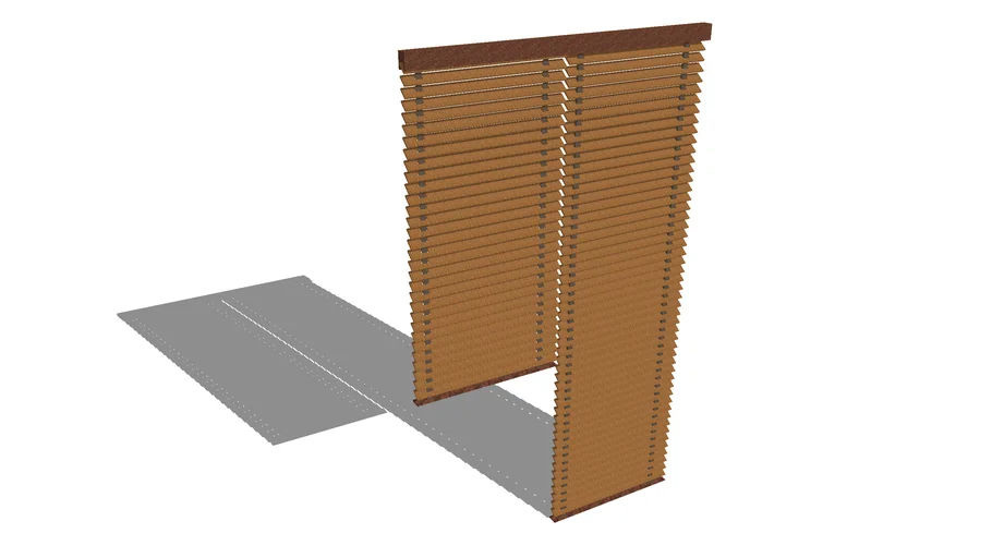 store vénitien en bois