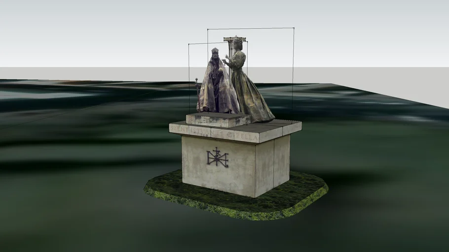 Statue of István and Gizella