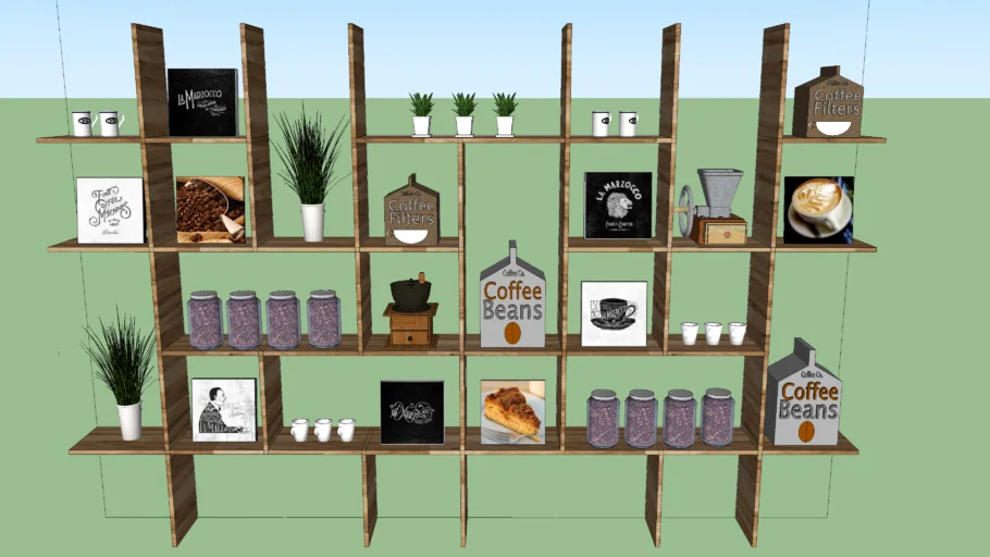roces coffee shop 2ndflr built-in display shelves