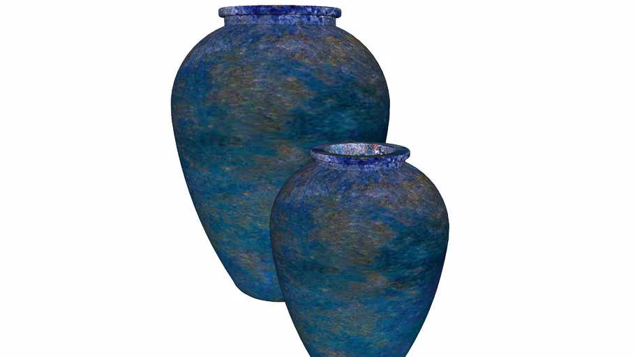 BLUE CERAMIC VIETNAM VASES