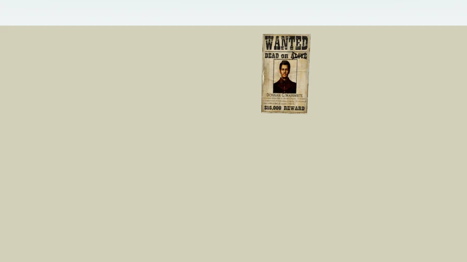 Old wanted poster