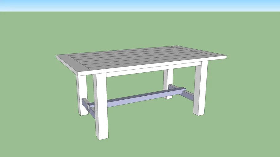 Rustic Dining Table | 3D Warehouse
