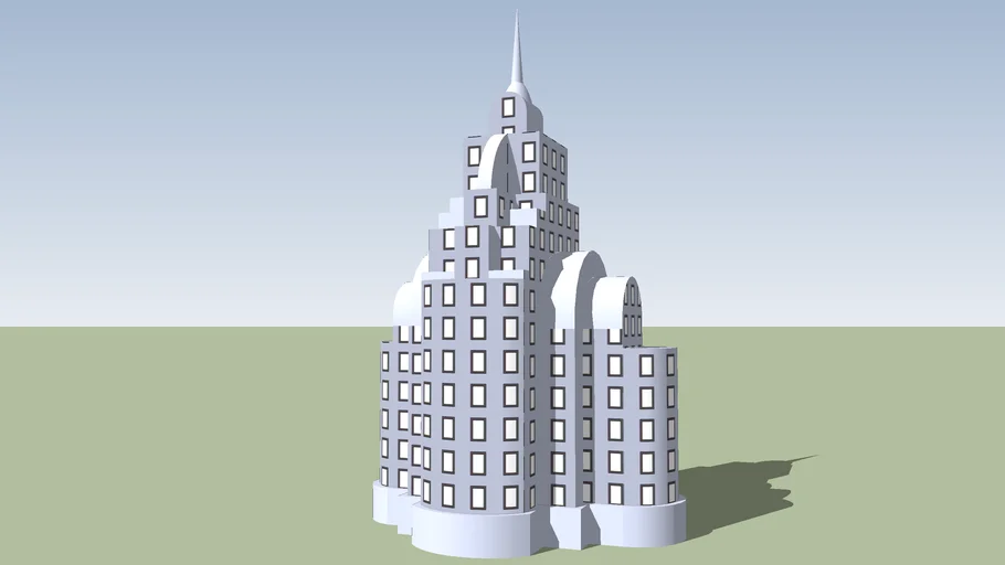 Skyscraper for Monopoly Game Piece