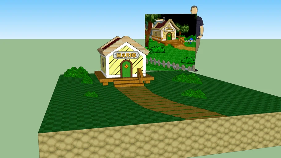 paper mario house