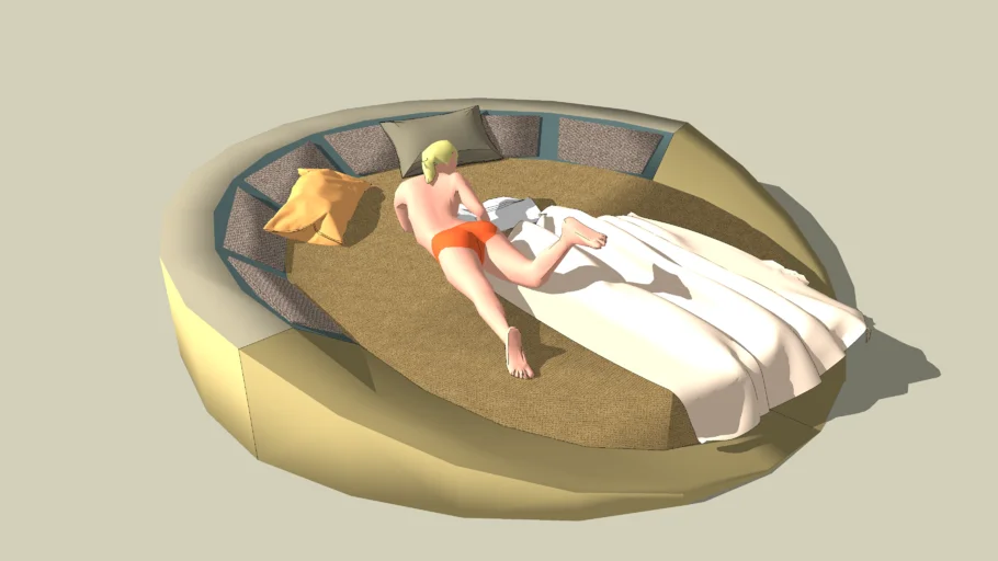 Round Bed