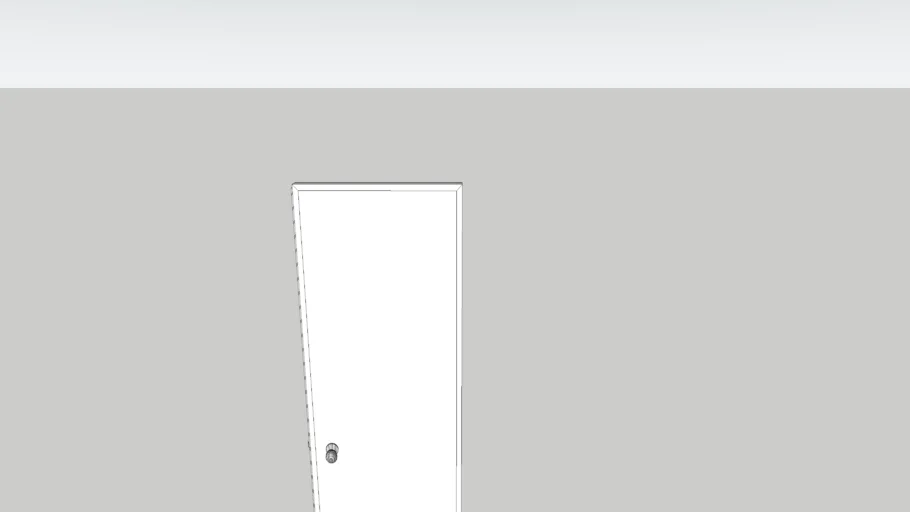 puerta blanca simple