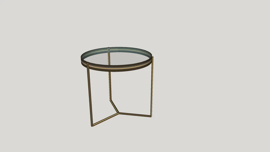 Charleston Forge Glass Side Table