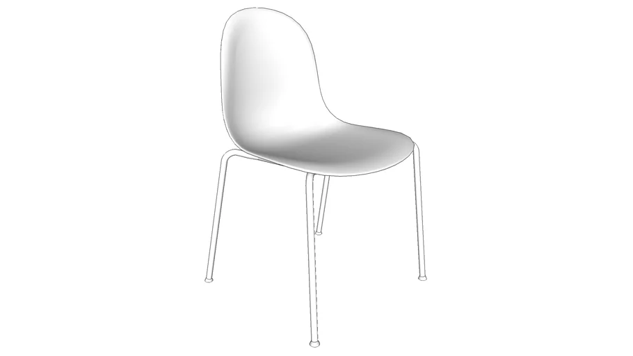 Allermuir Kin Plastic Side Chair, Four Leg Frame (KIN102)