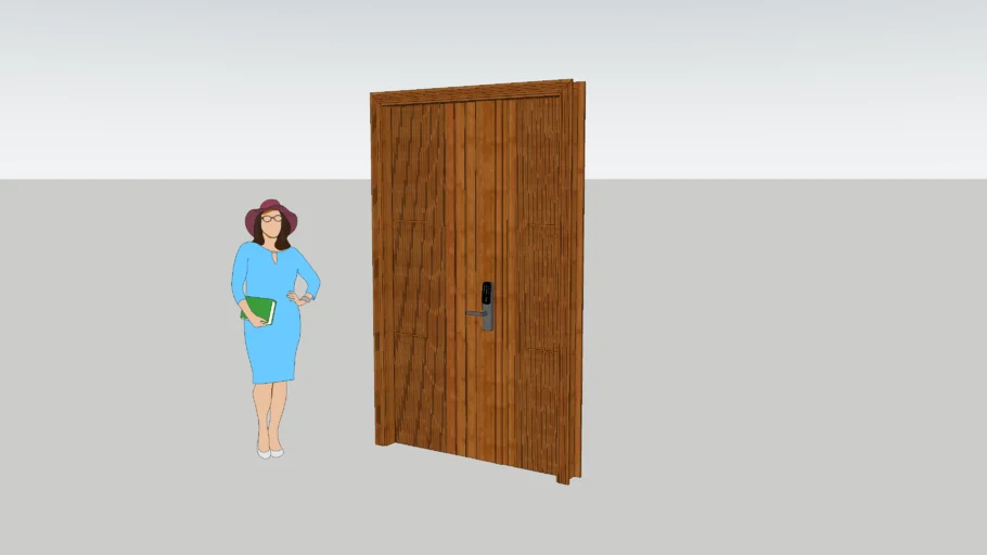 mother and son modern main door