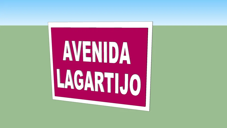 Cartel Nombre Calles