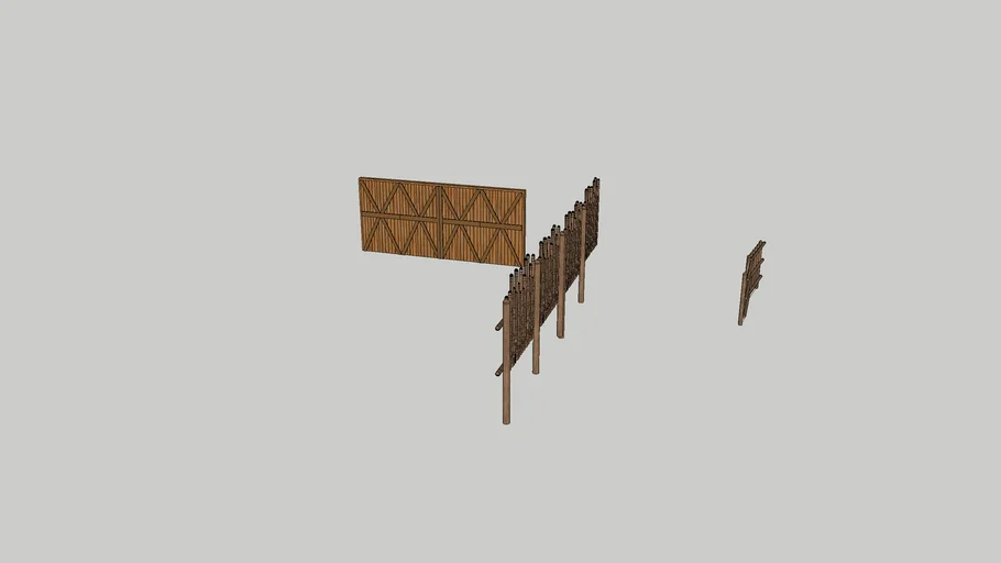 Wooden gate and Fence