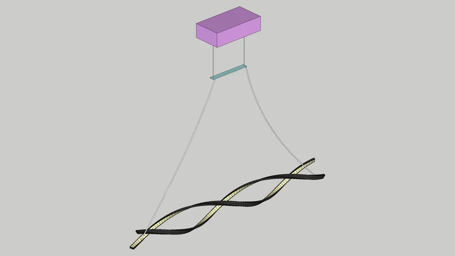Modern LED Pendant Light Twist