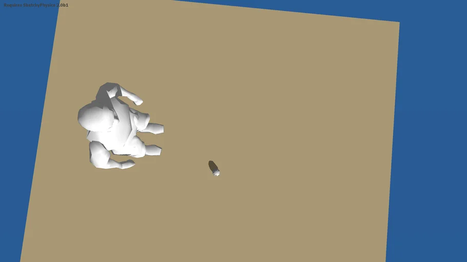 Ragdoll falling on a bomb (Sketchyphysics) | 3D Warehouse